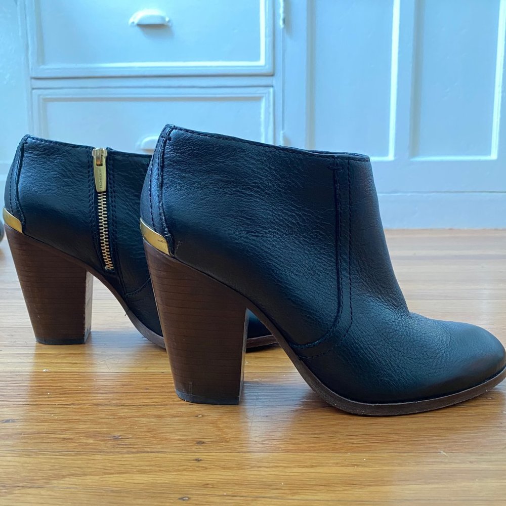 Coach Hattie Leather Booties (Black)